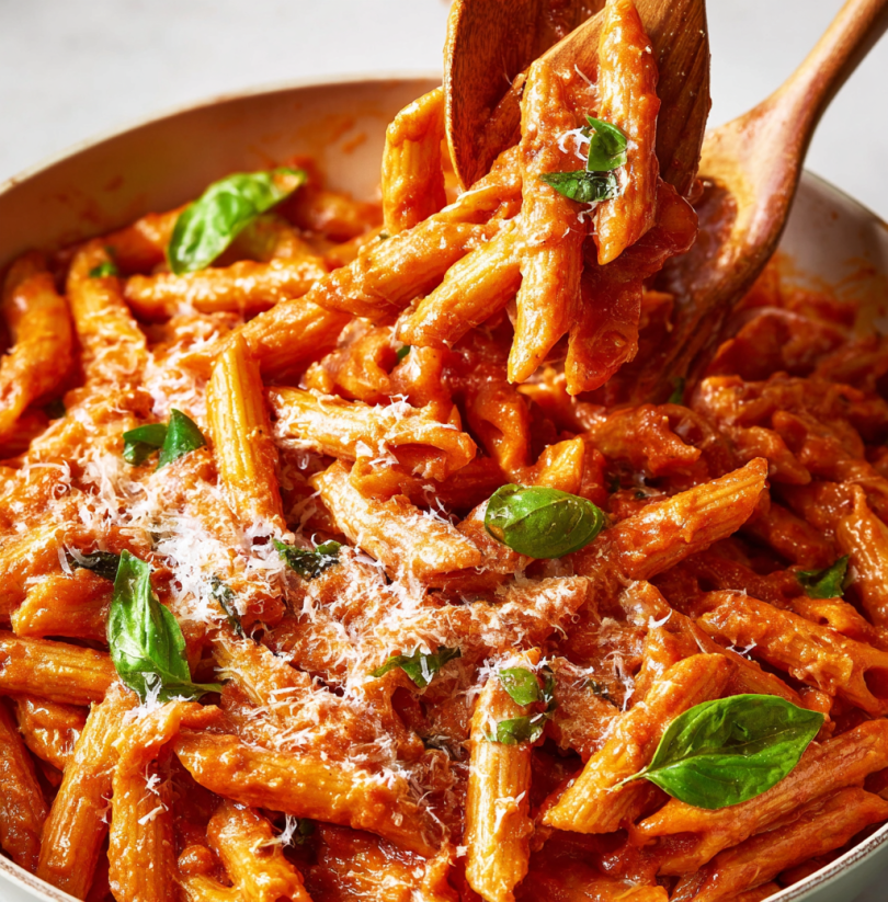 A bowl of Penne Alla Vodka.