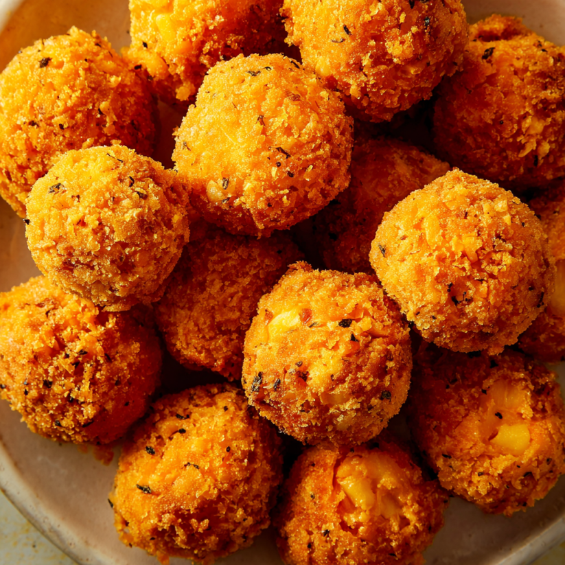 A bowl of crispy sweet potato bites.