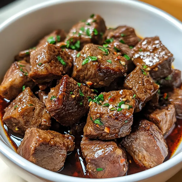 A bowl of beef stew with green onions.