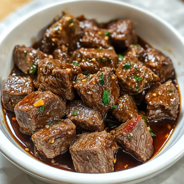 A bowl of beef stew with a spoon in it.