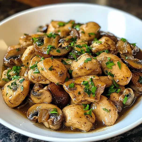 A white bowl filled with mushrooms.