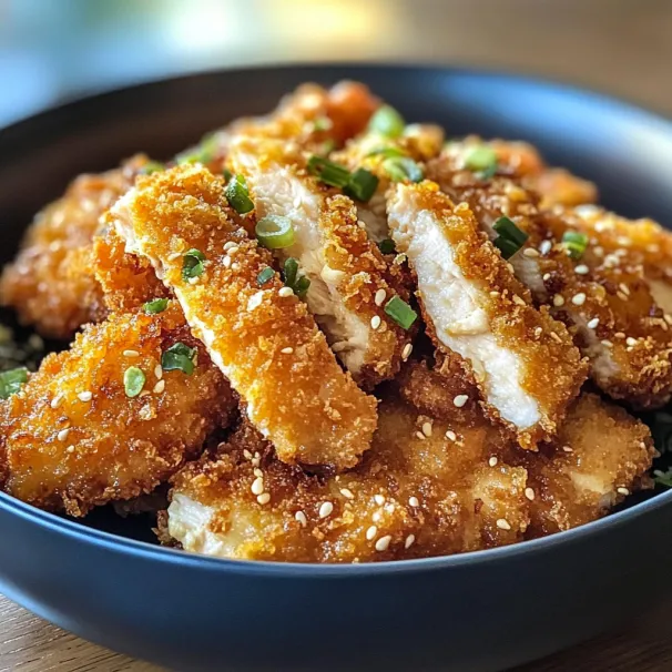 A bowl of food with chicken and green onions.