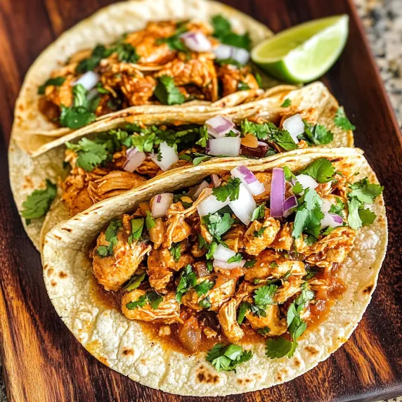 Two tacos with meat and onions.
