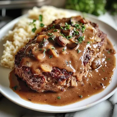 A plate of meat covered in gravy.