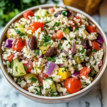 A bowl of rice and vegetables.