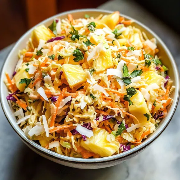 A bowl of shredded carrots and pineapple.