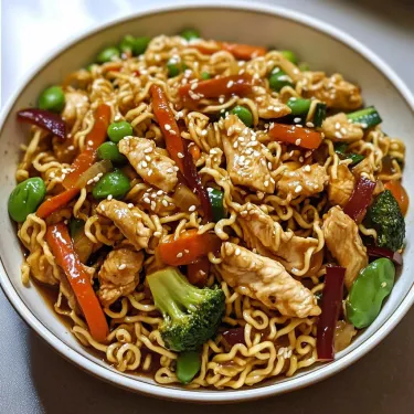 A bowl of chicken and vegetables.