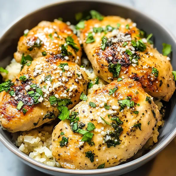 A bowl of chicken with rice.