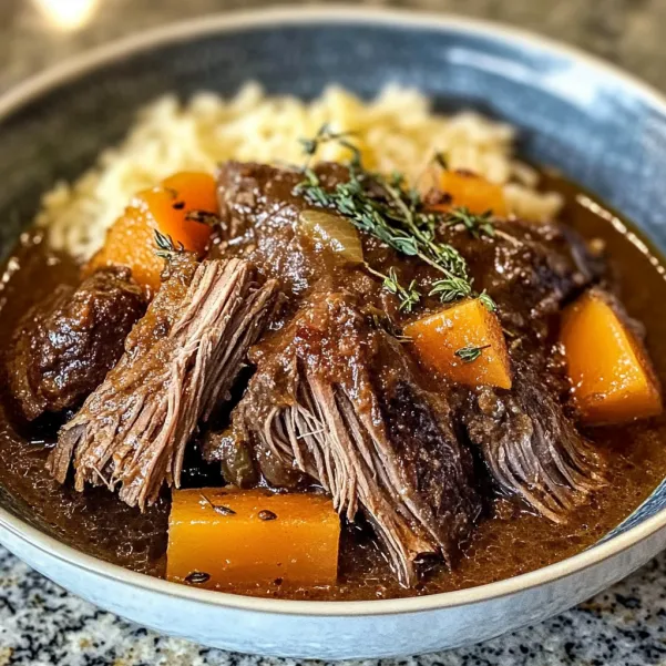 A bowl of food with meat and rice.
