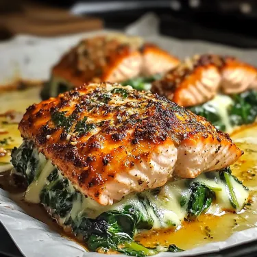 A plate of fish with greens on top.