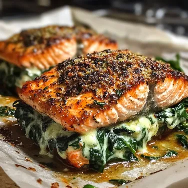 Two pieces of fish on a white plate.