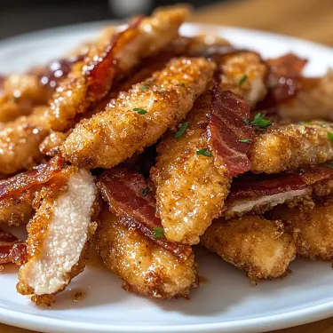Bacon on a plate.