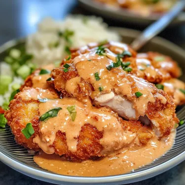 A plate of food with sauce on it.