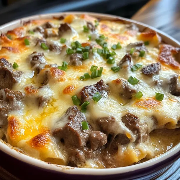A bowl of meat and cheese.