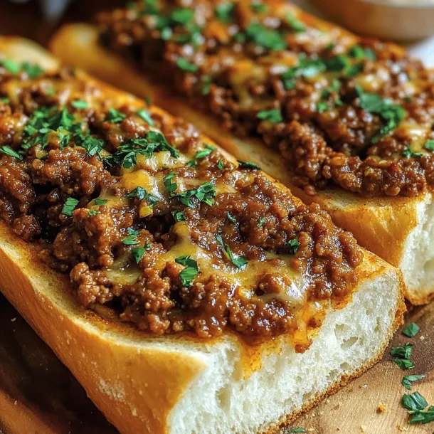 Two sandwiches with meat and cheese.