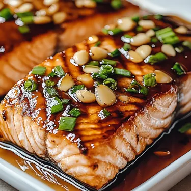 A plate of fish with a brown sauce.