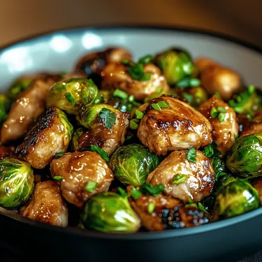 A bowl of meat and vegetables.