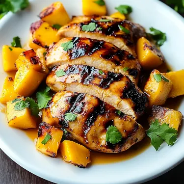 A plate of food with chicken and vegetables.