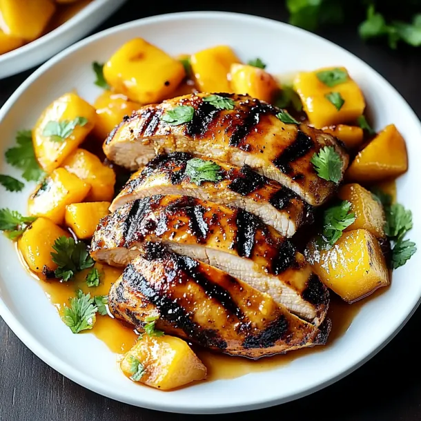 A plate of food with chicken and vegetables.