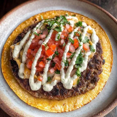A burger with tomatoes and cheese.