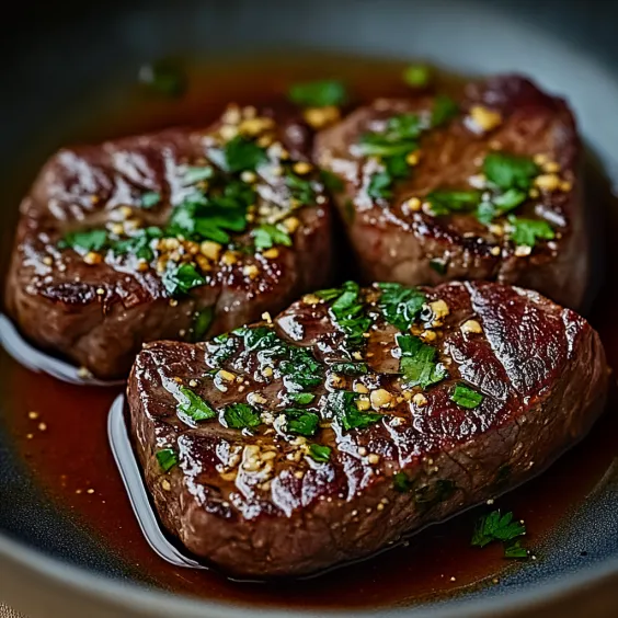 A plate of meat with peppers and spices.