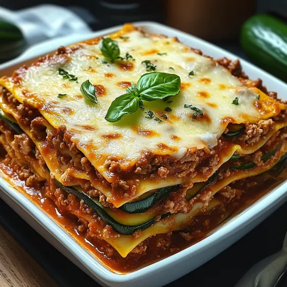 A white plate with a lasagna dish on it.