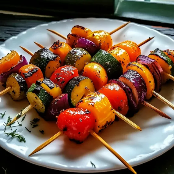 A plate of vegetables on a table.
