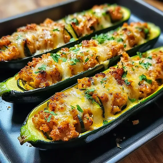 A plate of food with two zucchini slices.