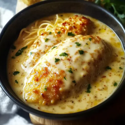 A bowl of chicken and noodles.