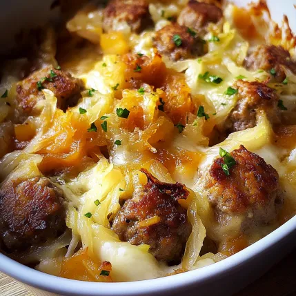 A bowl of food with meat and vegetables.