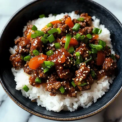 A bowl of meat and rice.