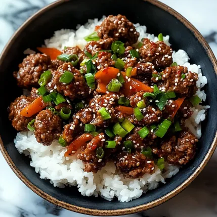 A bowl of meat and rice.