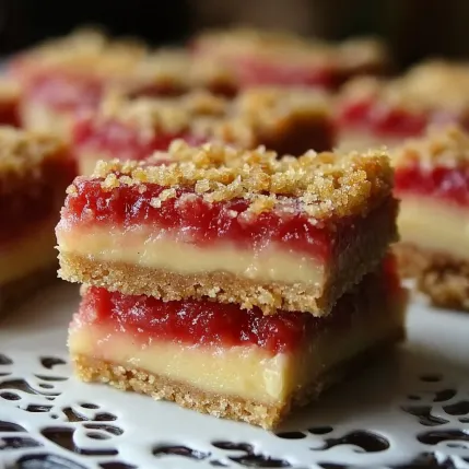 A plate of desserts with a square piece of cake on top.