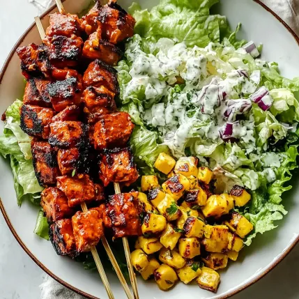 A plate of food with meat and vegetables.