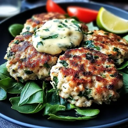A plate of food with a sauce on top.