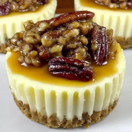 A dessert with pecans and caramel.