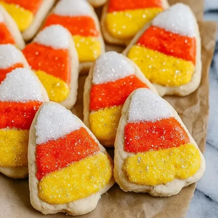 A plate of cookies with orange and yellow frosting.