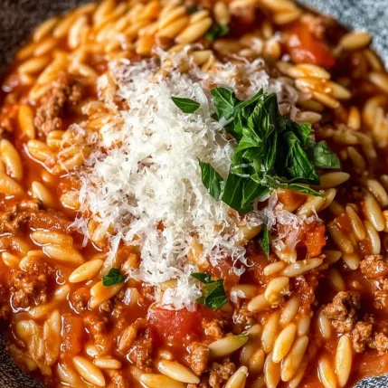 A bowl of pasta with tomatoes and cheese.