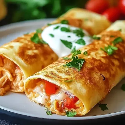 A plate of food with a burrito and a salad.
