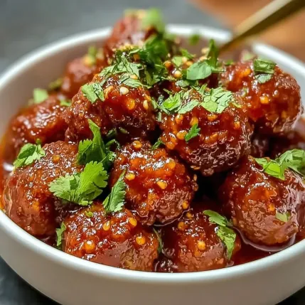A bowl of meat with green garnish.