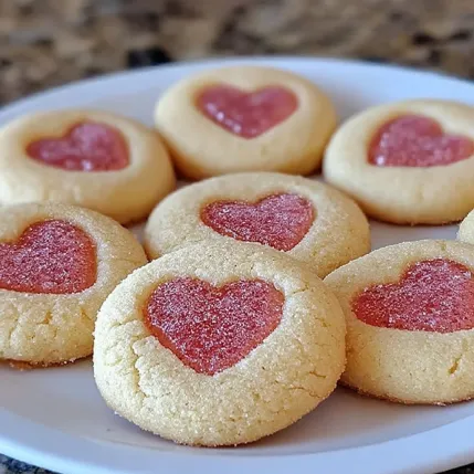A plate of heart shaped cookies.