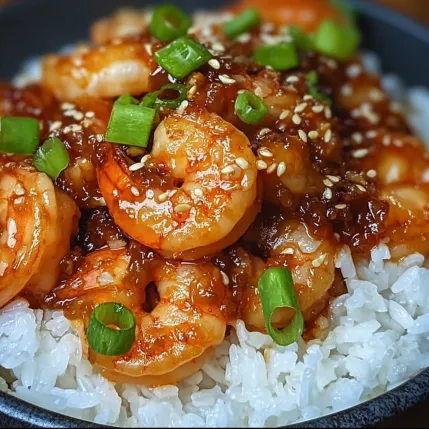 A bowl of shrimp and rice.