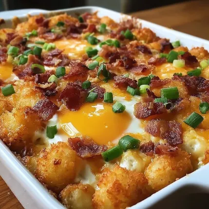 A dish of bacon and cheese.