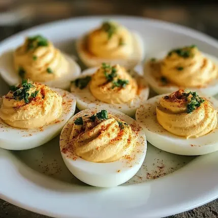 A plate of eggs with sauce.