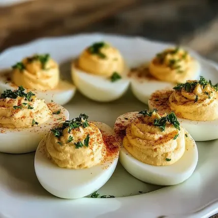 A plate of eggs with sauce on top.
