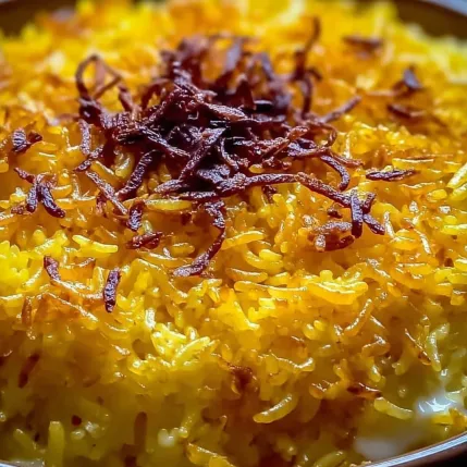 A bowl of rice with a brown spice on top.