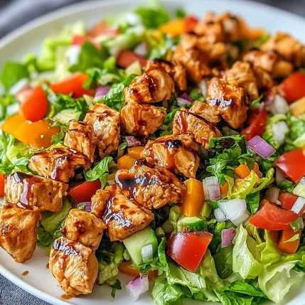 A plate of food with chicken and vegetables.
