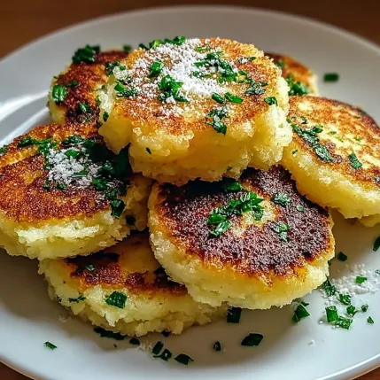 A plate of food with a white plate and green herbs.