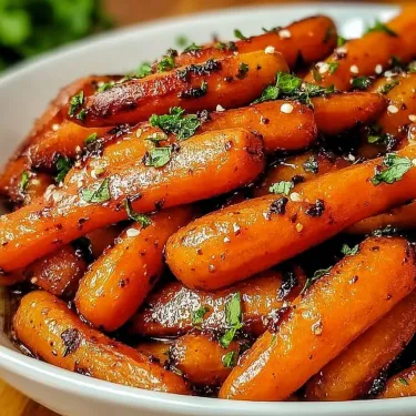 A bowl of carrots with spices.