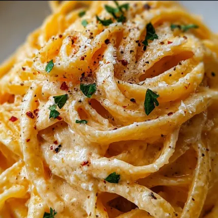 A plate of spaghetti with sauce.